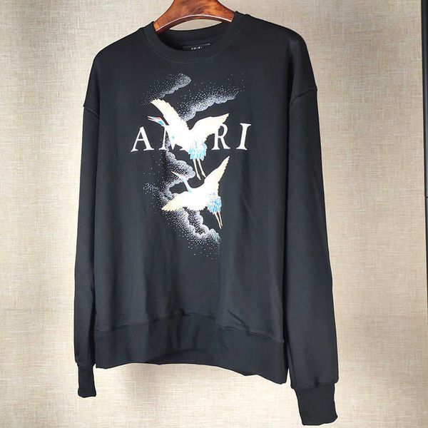 

fashion designer couples hoodies autumn winter printed men's women's trendy sweaters, Black