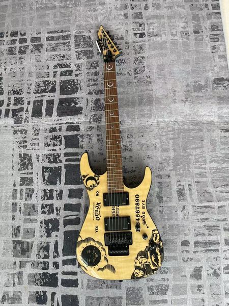 

log color moon goddess high end pickup six string electric guitar rock