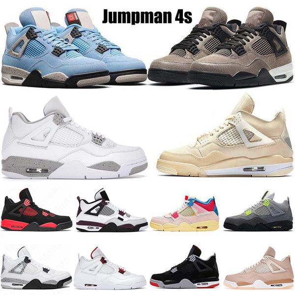 

4 jumpman basketball shoes for men women 4s military black cat sail red thunder white oreo cactus jack blue university infrared cool grey me