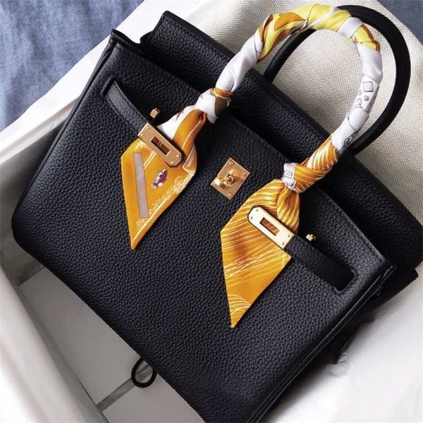 

designer handbag herme birkins versatile bag leather women's lychee grain togo calf bride casual tote fashion zc