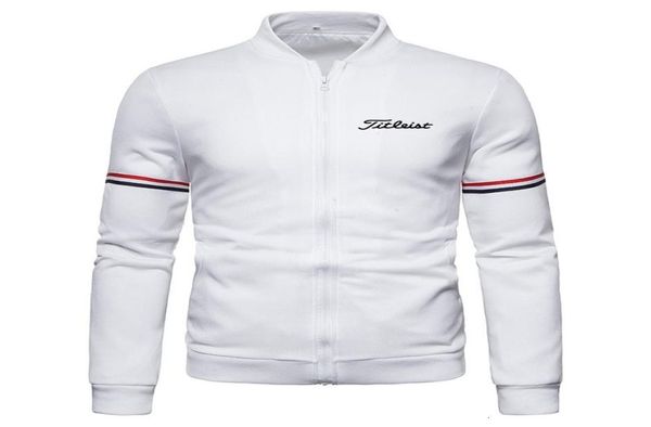 

fashion mens golf jacket spring and autumn casual sport stand collar long sleeve zipper sweater coats bomber jackets8383184, Black