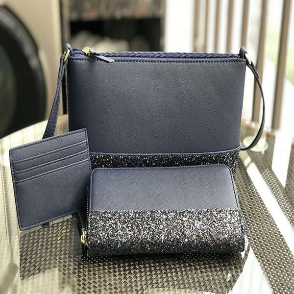

women luxurys designers bags handbags hobo casual tote purse glitter mini crossbody wallet card holder sets cross body shoulder ba249k, Red;black