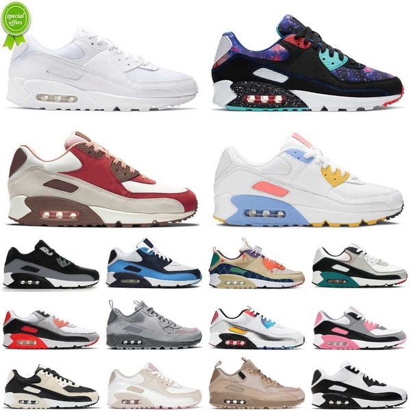 

90 designer men running shoes 90s triple black white leather mesh supernova dust grey malt camo valentines day women mens trainers outdoor