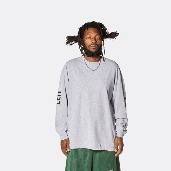 

22fw men's women letters printing classic tee sweatshirt street fashion simple crewneck pullover casual pure color long sleeve spring a, Black