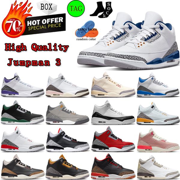 

original basketball shoes 3 3s mens women trainers sneakers hundred hollowed dark iris neapolitan dark mocha fragment eur 36-47