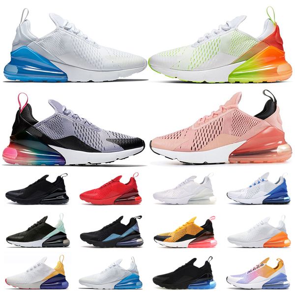 

2022 running sneakers mens shoes trainer women sports 270s p blue orange volt rainbow heel road star bhm iron cny 270 sneaker size 36-45