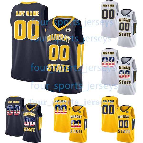 

custom ncaa murray state racers college basketball ja morant sam murray ii rob perry jamari smith braxton stacker rod thomas kenny white jr., Black;red