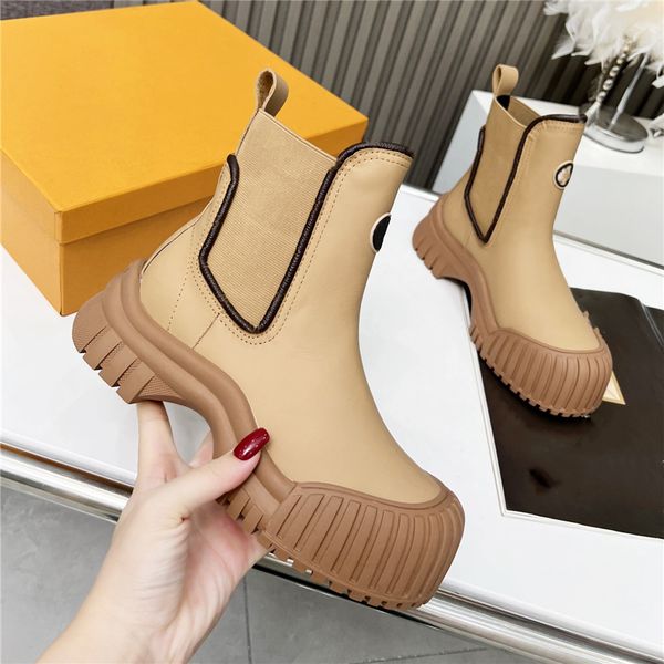 

fashion boots women louiseity high heel thick sole leather wool autumn winter warm letter logo cotton men casual socks boots viutonity 08-02, Black
