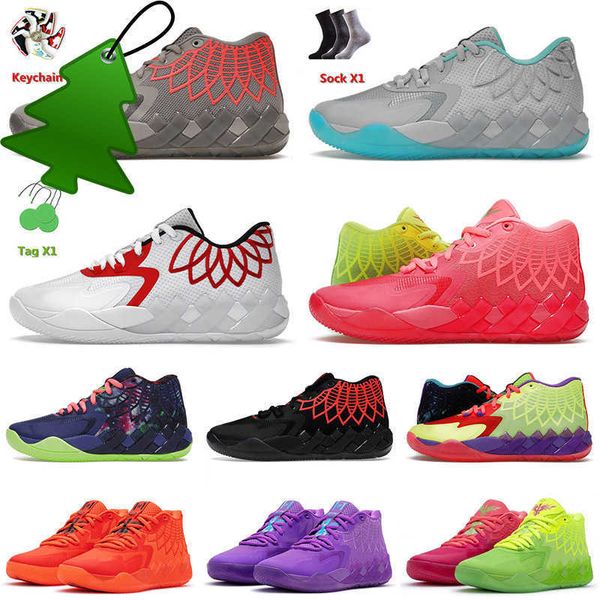 

athletic shoes 2022 arrival men basketball shoes pume lamelo ball 1 mb.01 rick morty rock ridge trainer sneaker