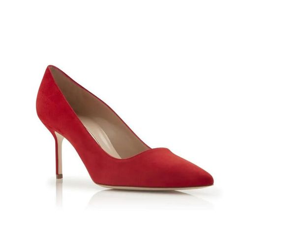 

elgant designer sandals woman bb suede pointed toe pumps linen pearl buckle pumps slingback heel-cut bridal high heels wedding party dress l, Black
