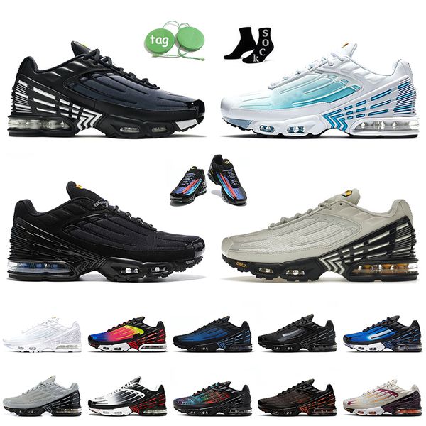 

womens mens running shoes tuned tn plus 3 obsidian laser blue halloween unity triple white black og shattered ice tnplus tns sports trainers, White;red
