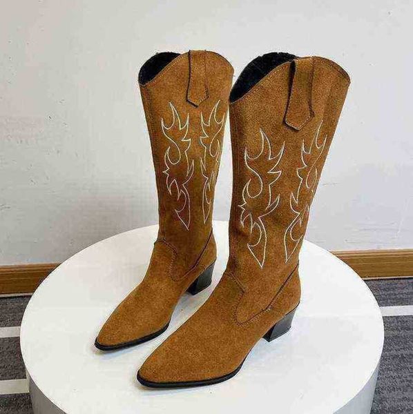 

women boots western cowboy embroidered martin british knight large 43 07091011, Black