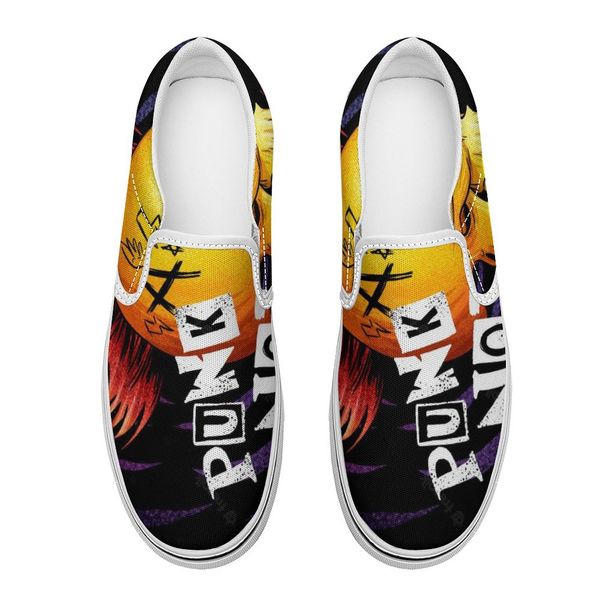 

punk canvas shoes with breathable material sports shoes fashion sneakers popular men christmas customized running shoes