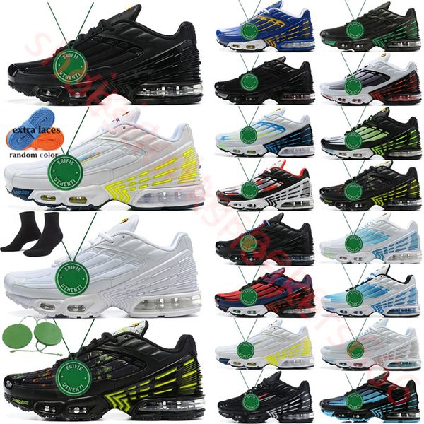 

tn plus 3 tuned mens running shoes purple gold laser blue 2022 ghost green aqua triple white og black obsidian tnplus tns sports trainers bi
