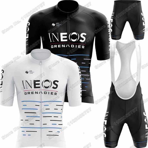 

vintage ineos grenadier cycling jersey set summer retro cycling clothing men road bike shirt suit bicycle bib shorts mtb maillot, Black;red
