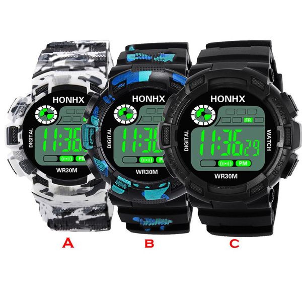 

camouflage military army digital watch men led display g style luxury sports shock watches male electronic wrist watches for man299r, Slivery;brown