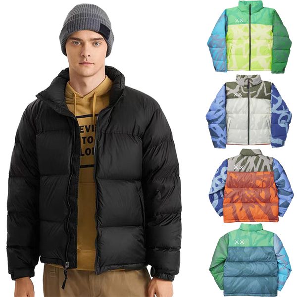 

1996 the designer down parkas north puffer jacket white duck kaws co-branded sesame street autumn winter womens pure original face jacket me, Black
