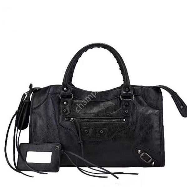 

b bag genuine leather le cagole motorcycle bag women luxury fashion shoulder cool girl crossbody pink mini crocodile black silver red white