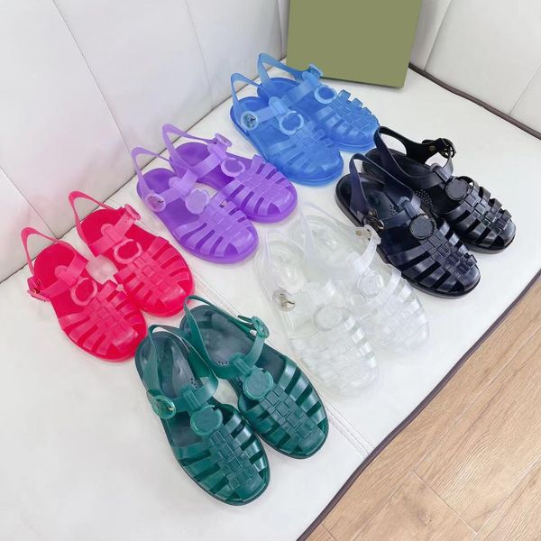 

designer sandals double g sandal jelly sandal transparent slippers women men flat slides rubber sole flip flops lace up outdoor shoes with b, Black