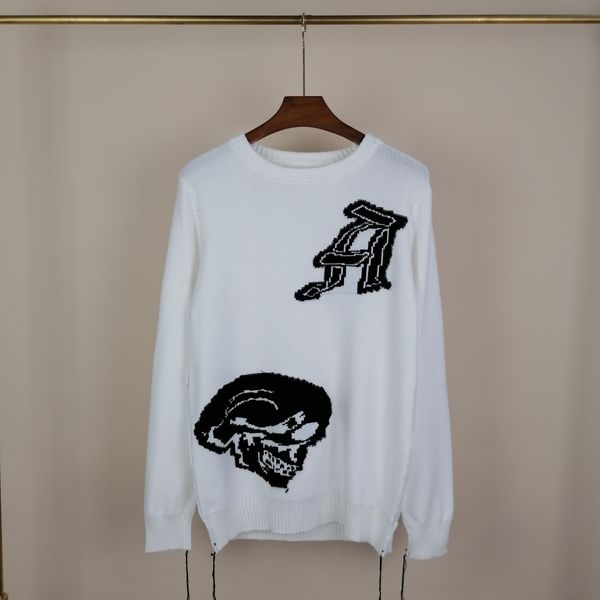 

men's sweaters mens designer jumper compass jumpers men overshirt pullover womens sweater embroidered sweatshirts armband cotton long s, White;black