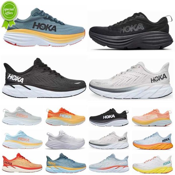 

mens hoka one clifton 8 running shoes bondi 8 carbon x2 mountain spring triple white song blue real teal pink together sneakers sports women