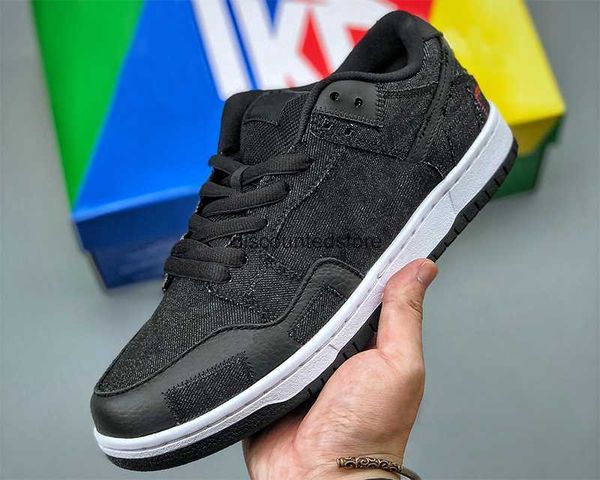 

5a shoes wasted youth x duck low dk running good quality skateboarding black denim coast chunky men's women's street culture outdo