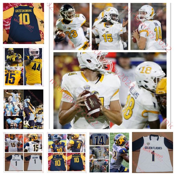 

custom football kent state mens golden flashes 87 hayden junker devin kargman cannon kerr elijah lamptey kris leach marcellus marshall garre, Black