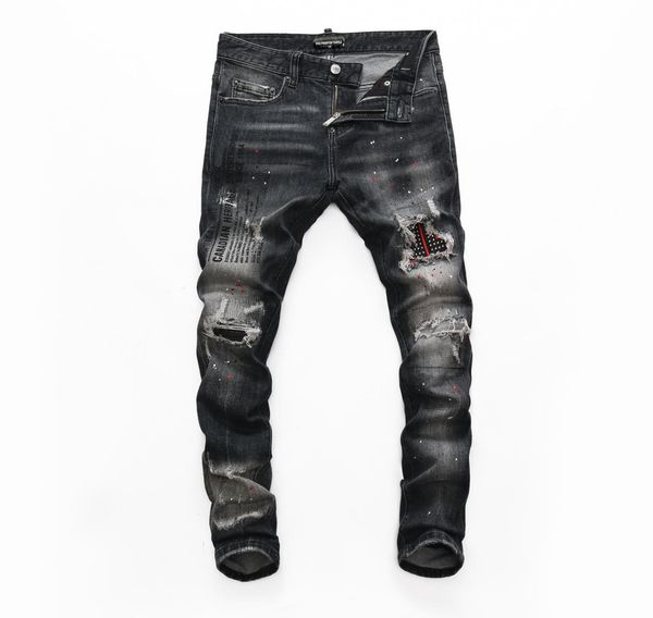 

dsq phantom turtle perfecto wash cool guy jeans classic fashion man hip hop rock moto mens casual design ripped distressed skinny 7379688, Blue