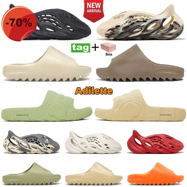 

designer slipper men women foam runner rnr rnnr onyx slide sandals mx moon grey black sand slippers ochre core bone resin desert west slides