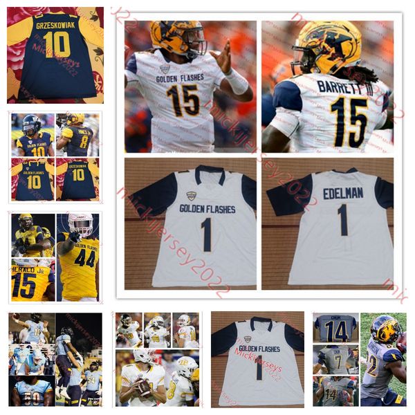 

mens custom stitched football kent state golden flashes 1 marquez cooper stephen daley sekou diaby tyler dostin charlie durkin jojo evans lu, Black