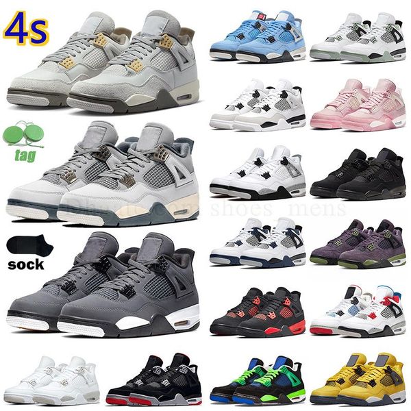 

jumpman 4 basketball shoes 4s mens womens midnight navy red thunder craft 2023 pn dust seafoam what the military black cat violet ore origin
