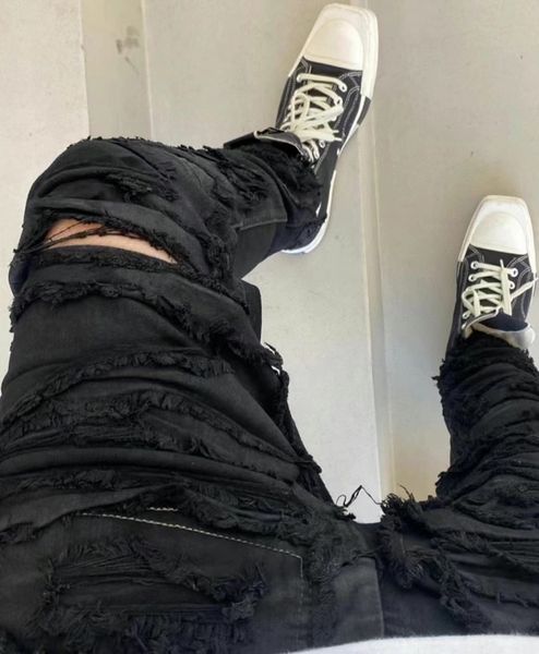 

hm38000 quality mens jeans distressed motorcycle biker jean rock skinny slim ripped hole stripe fashionable snake embroidery denim pants, Blue