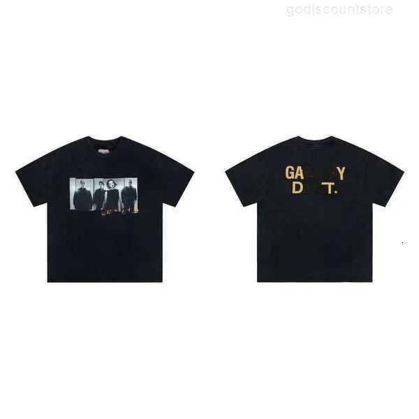 

men's shirts designer galleryes depts used gary fried color washed black street casual loose round neck shor, White;black