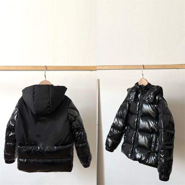 

baby designer clothes down coats autumn and winter new style boys girls hooded long sleeved jacket white duck down warm black coat kids clot, Blue;gray