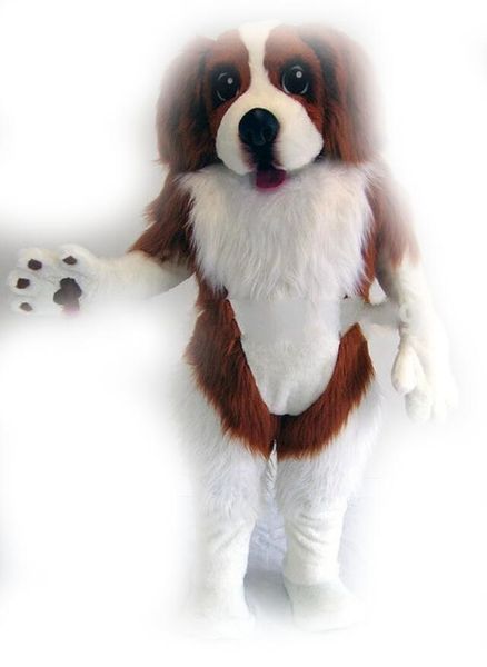 

mascot spaniel dog mascot costume fancy dress custom fancy costume theme mascotte carnival advertising clothing, Red;yellow