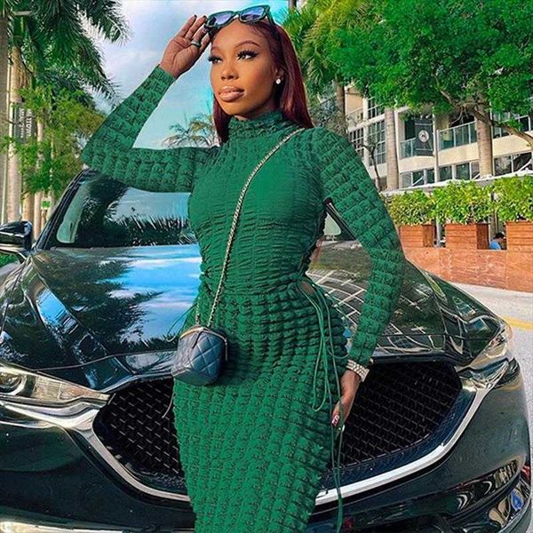 

womens autumn fashion dress personalized popcorn side hollow out tied, Black;gray