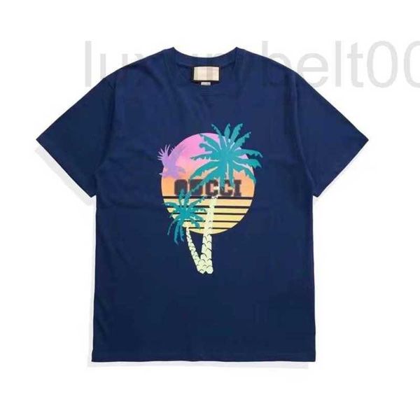 

women's t-shirt designer our clothes are short sleeved t-shirts rainbow coconut printed knitted cotton t shirt ocean view letter cpyq, White
