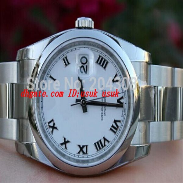 

luxury wristwatch brand new 116200 stainless steel bracelet silver dial mens automatic mechanical date watch men's sport wris265j, Slivery;brown