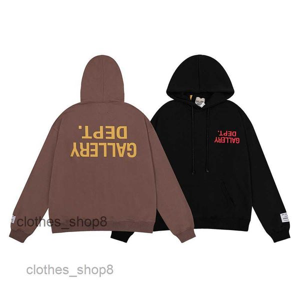 

hoodies designer galleryss mens sweaters dep shirs american fashion invered leer prined terry hin men's and women's lover's j, Black