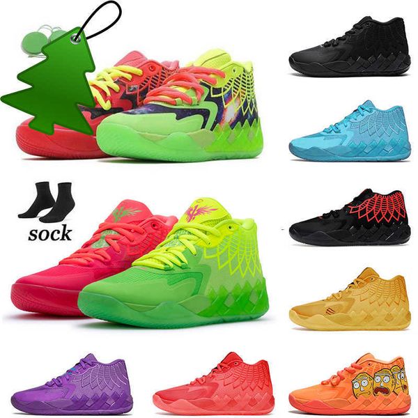 

outdoor shoes sandals with socks lamelo ball mb.01 basketball shoes mens queen city rock ridge red galaxy white silver rick and morty