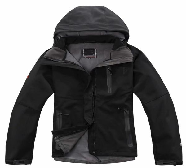 

women waterproof denali fleece softshell jackets womens outdoors coats winter casual hoodie more clours4034878, Black