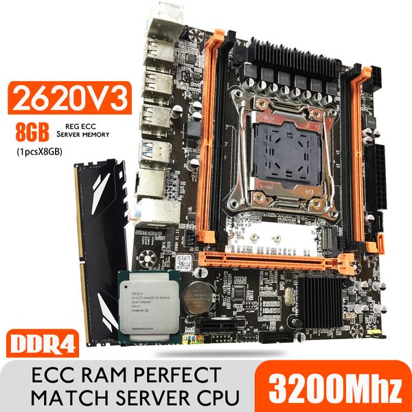 

motherboard assembly dimm d4 con xeon e5 2620 v3 lga20113 cpu 1pieces 8gb pc4 3200mhz ddr4 memory ram reg ecc