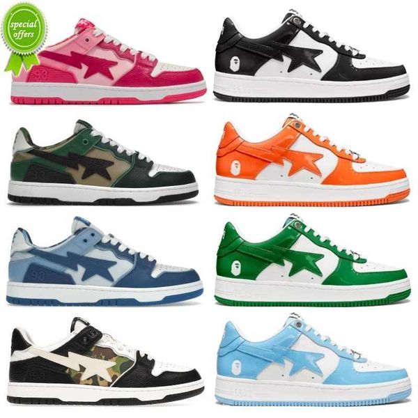 

2023 basketball shoessk8 men women casual shoes a bapestas sta low abc camo stars white green red black yellow sneakers
