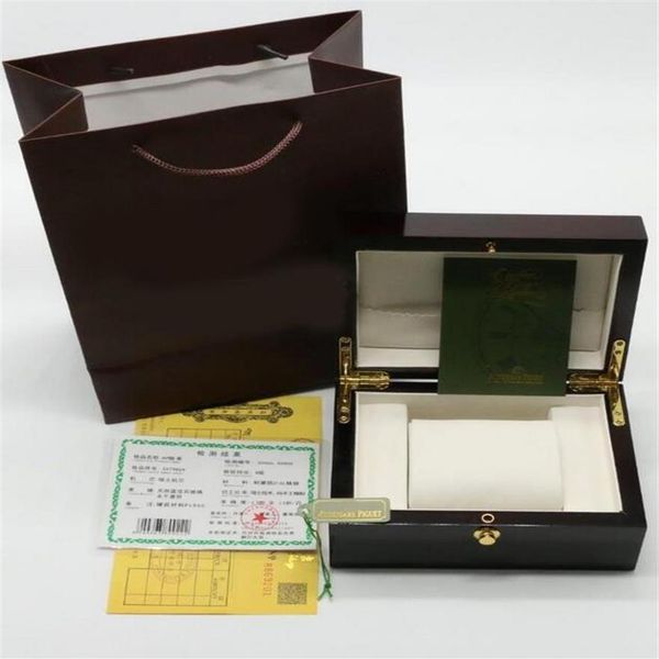 

new boxes original watch box watch packing with brochures cards aap box2494, Black;blue