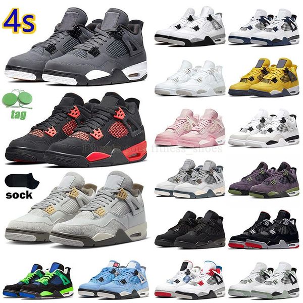 

4s jumpman 4 basketball shoes 4s craft 2023 seafoam pn dust what the black cat midnight navy red thunder cool grey sail oreo white cement eu