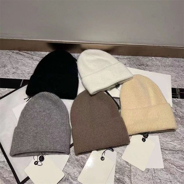 

classic beanie kid designer caps bonnet fitted hats winter men woman luxury knit pink white classical sports outdoor hiphop warm soft wool c, Blue;gray