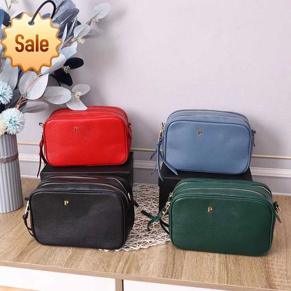

women's luxury designer shoulder bags crossbody bag tote 2023 new fashion everything double pull camera bag texture leather camera bag