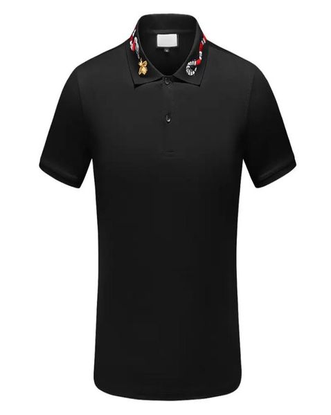 

fashion polos tshirt men casual t shirt embroidered medusa cotton polo high street collar shirts2612213, White;black