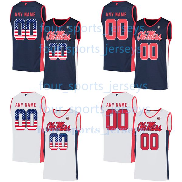 

custom ncaa ole miss rebels college basketball amaree abram theo akwuba robert allen davis ambuehl jaemyn brakefield cam brent myles burns t, Black;red