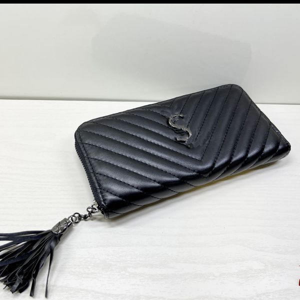 

ss classic wallet women's diagonal chain shoulder bag designer handbag fashion retro long card bag factory price, Red;black